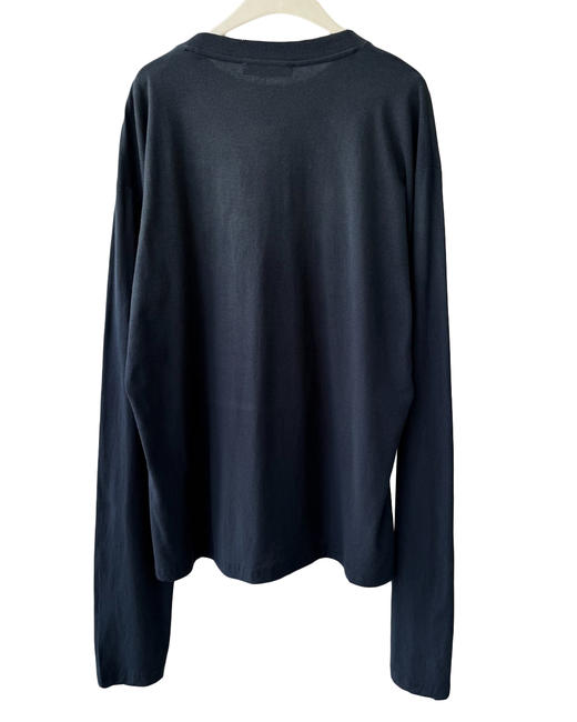 中性款做旧印花渐变长袖T恤la001 商品图1