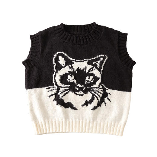 苏苏姐家猫嘟嘟毛衣手工DIY编织棒针羊毛线衣服毛线团自制材料包 商品图4