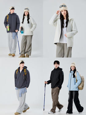 心选丨【清仓】情侣款 | 可机洗金标P棉情侣款冬日外套 E52-8288