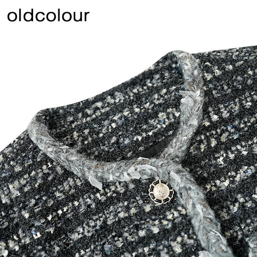 oldcolour欧珂冬季时尚气质宽松休闲通勤中外套女BQ480415A1 商品图2