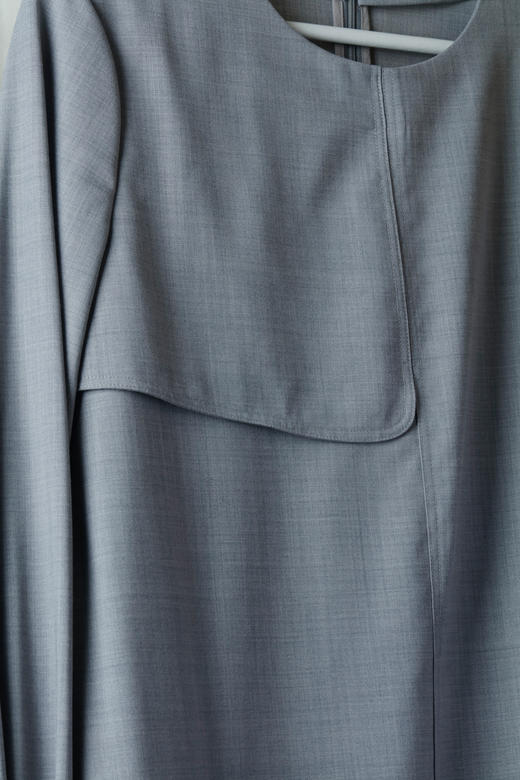 极简设计羊毛梭织圆领衬衫 商品图7