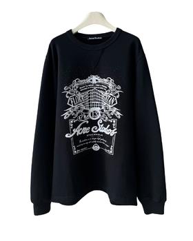 中性款厚版棉圈印花卫衣he001