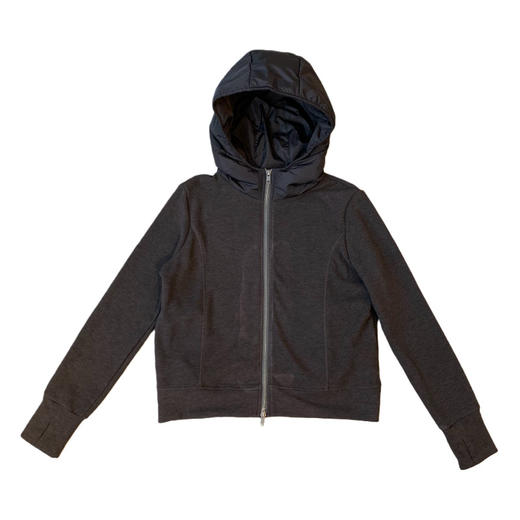 美雅碧桑蚕丝山羊绒！2025立体剪裁轻盈保暖拼接连帽卫衣外套冬款！ 商品图4