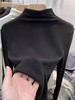 【超值特卖】徳绒～保暖黑色简约半高领打底衫-喜出 商品缩略图1