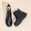 信诺真皮妈妈棉鞋加绒羊毛短靴女软底舒适不累脚皮鞋2025冬季新款X5M032-222 商品缩略图1