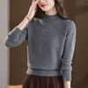 女士半高领打底衫，时尚洋气宽松显瘦遮肚上衣CC-101-35567 商品缩略图2