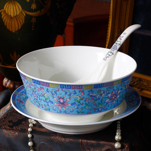 28头雅风宫廷蓝餐具套装 商品图4