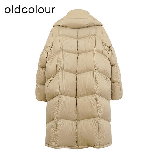 oldcolour欧珂冬季宽松简约休闲保暖纯色长羽绒服女BQ480901A1 商品图1