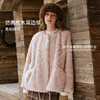 OLrain欧芮儿2025新款冬季粉色仿皮毛一体环保皮草宽松短款外套女 商品缩略图1