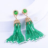 【摇曳生姿】祖母绿流苏耳坠     SH 12206021 商品缩略图1