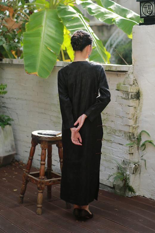 漫物记斜襟圆领长袍xys-W306 商品图2