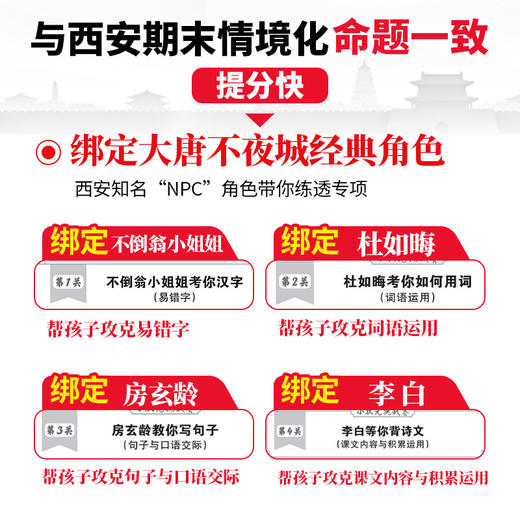 2025秋季上册王朝霞西安期末试卷研究雁塔新题1-6年级语数英 商品图3