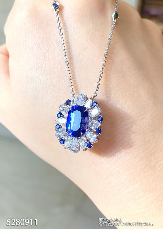 蓝宝石锁骨链【5280911】具体价格微信咨询 商品图3