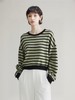 【卫衣系列】赠送披肩～条纹宽松短款卫衣-喜出 商品缩略图1