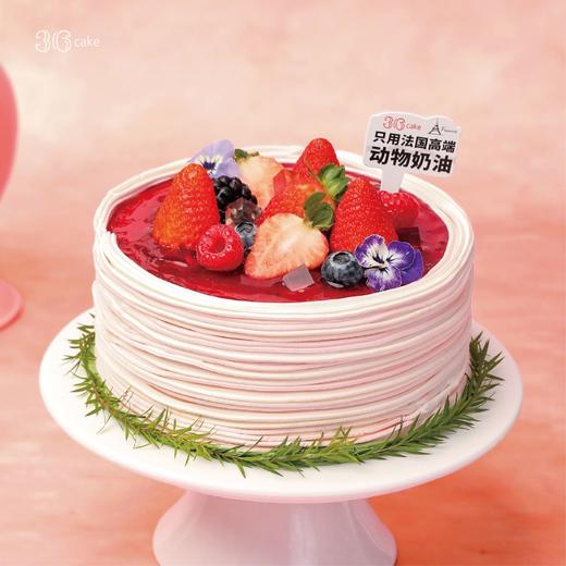 漫步莓园·红颜 草莓酸奶红丝绒 蛋糕，可选1.5/2.5/6磅 | 36 CAKE 商品图0