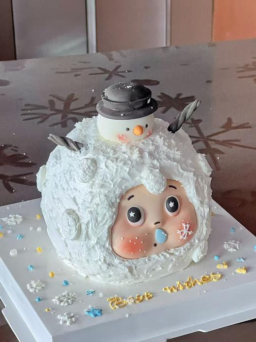 圣诞星星人雪人蛋糕 商品图0
