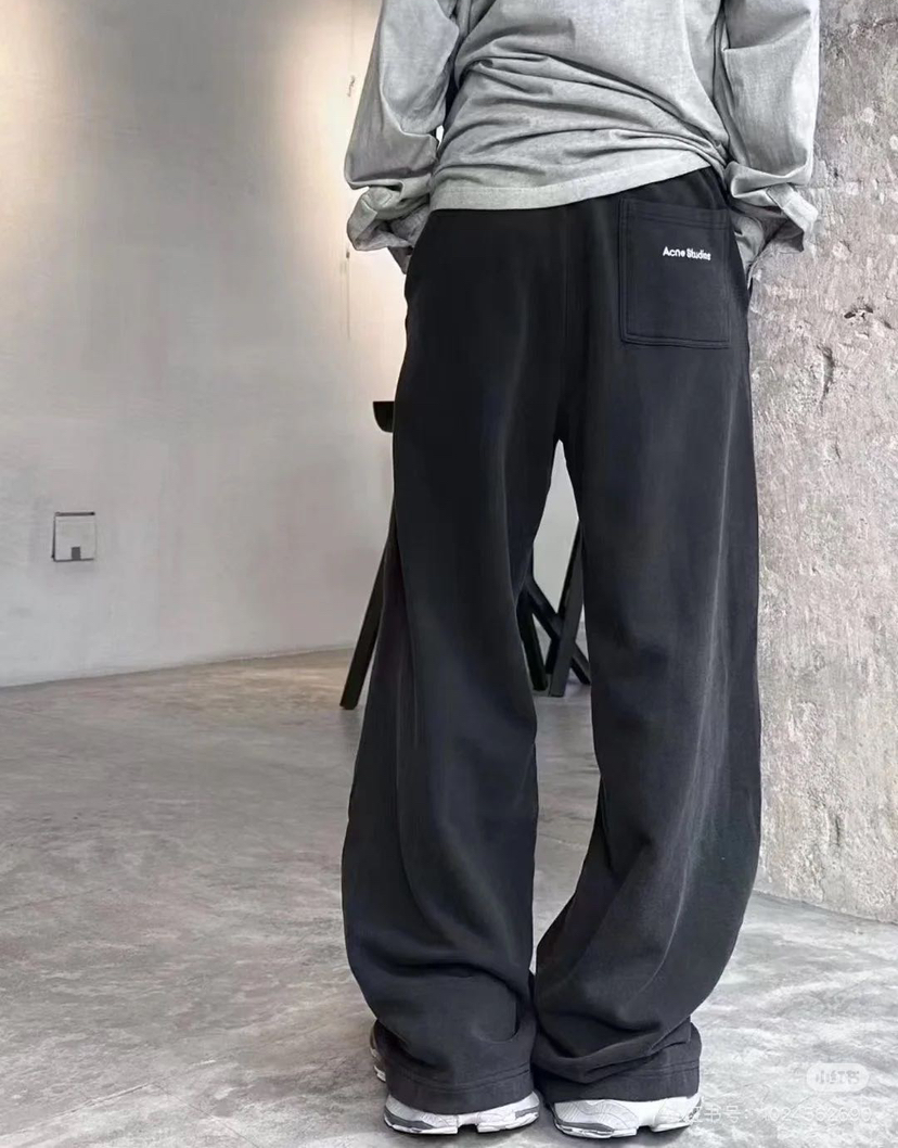 ACNE男女同款加绒字母口袋卫裤 8112904