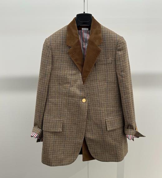 女款格纹翻领外套zo022 商品图0