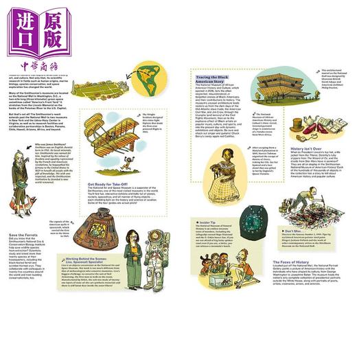 【中商原版】探访全球13座博物馆的奇妙之旅 The Great Big Book of Museums 英文原版 儿童科普绘本 进口精装童书 大开本 商品图2