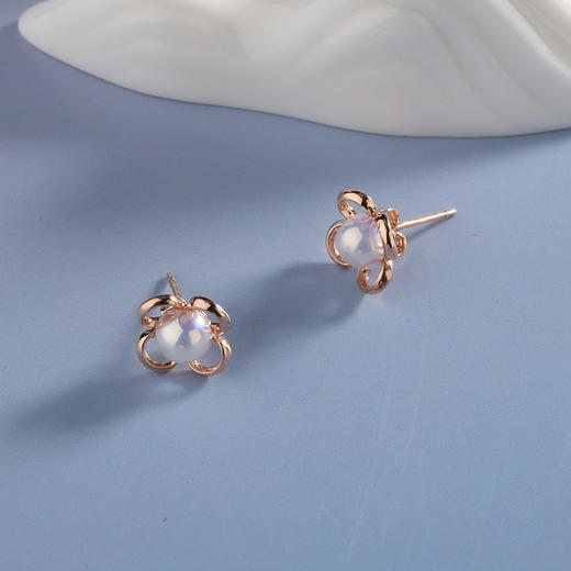 【宏艺珠宝】花珠纳福·银s925耳饰 商品图2