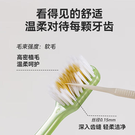 牙博士 幻海软毛牙刷深层清洁情侣去渍护龈2支装DR6206 商品图1