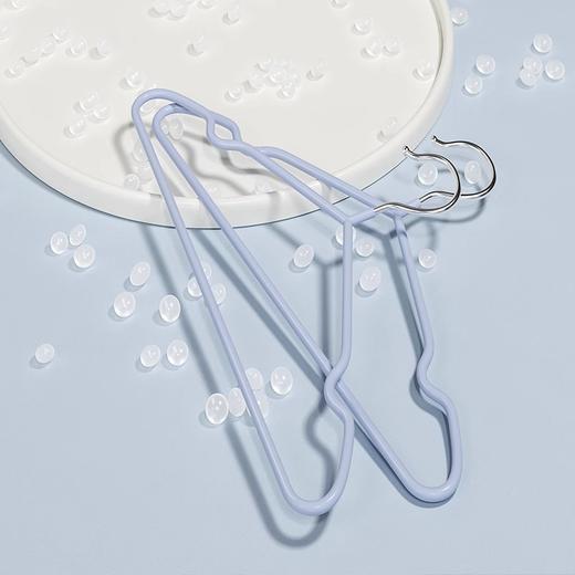 29.9二十个！【严选新料安心无荧光❗️纳米浸胶强力防滑】家用好物大童儿童浸塑无痕防滑衣架加粗挂衣架婴儿宝宝收纳晾衣架。jb 商品图3