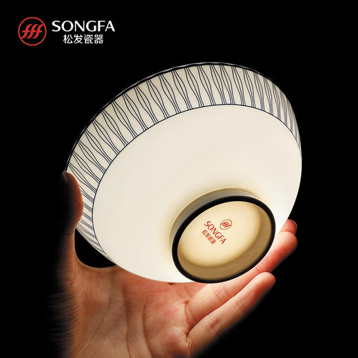 28头蓝律线语骨瓷釉中餐具 商品图4