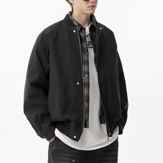 裁缝学苑MQ70拼接假两件翻领夹克纸样男款宽松百搭上衣外套样板 商品图4