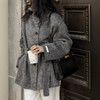 丁摩【伦敦晨雾】秋冬新款立领双面羊绒大衣韩版显瘦毛呢外套女ALWSG0204 商品缩略图0