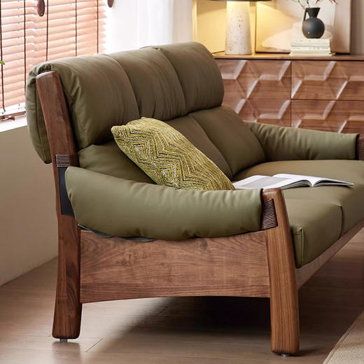 【中古风-沙发SH-21】中古/柔软/北美黑胡桃/沙发 商品图1