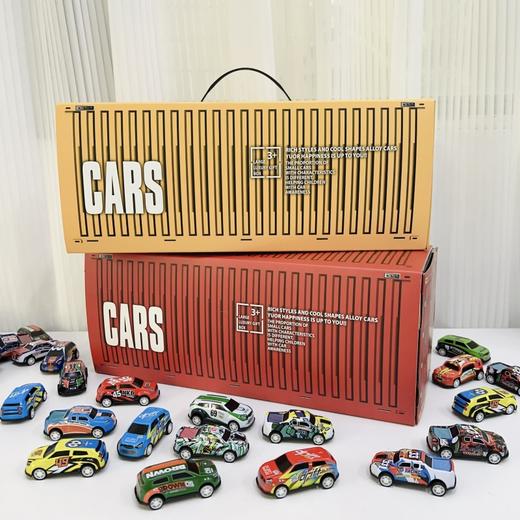 轨道王国火车44件套；集装箱礼盒儿童48辆回力小汽车 商品图0