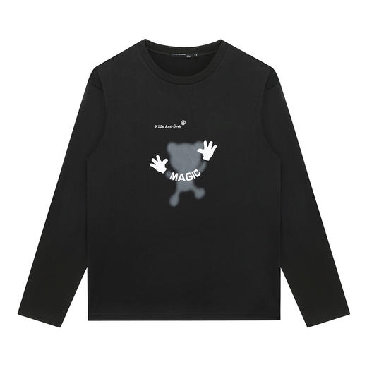 GXG男装【玻璃人影】秋季时尚百搭男士圆领纯棉长袖T恤K&C 商品图2