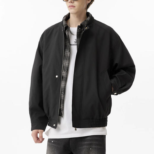 裁缝学苑MQ70拼接假两件翻领夹克纸样男款宽松百搭上衣外套样板 商品图1