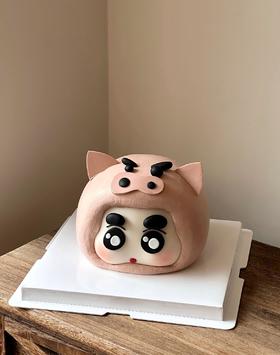 客定款~蜡笔小新左卫门可爱卡通蛋糕-低糖处理无添加