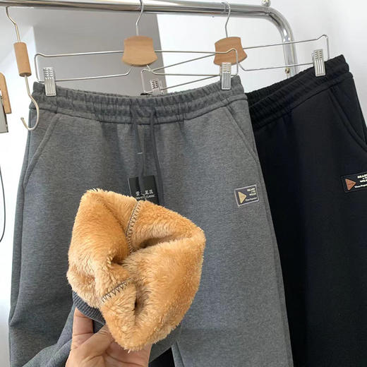 太厚实啦！ 加厚羊羔绒内里男士卫裤！ 商品图2
