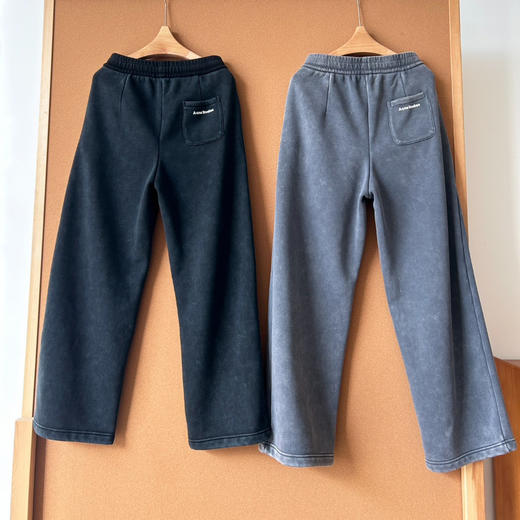 ACNE男女同款加绒字母口袋卫裤 8112904 商品图2