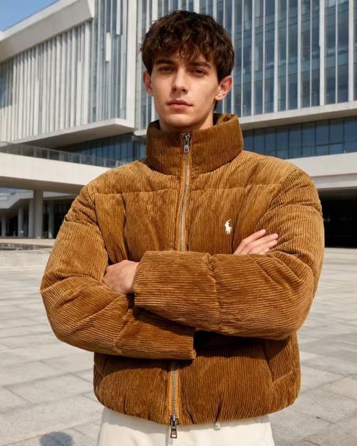 RL拉夫灯芯绒小面包绗缝白鸭绒羽绒服 商品图5