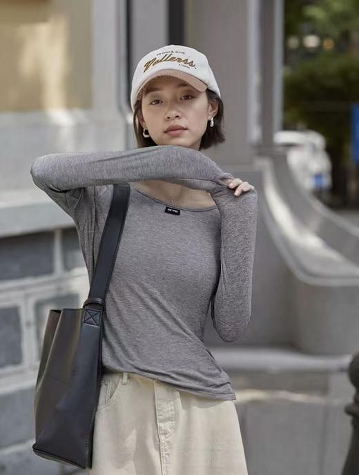 【超值特卖】2480（莱赛尔➕羊毛➕桑蚕丝薄款莫代尔超弹力长袖T恤打底衫-喜出 商品图0