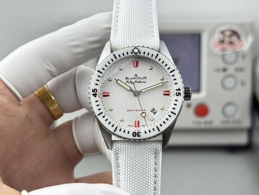 Noob official➕宝珀-38mm五十寻5100-1130系列   [官方尺寸38mm]  高科技缎面陶瓷光泽亮丽、高硬度、不变色、不沾污、不易磨损。【表壳】牙圈对版，立体感强，永不退色❕❕❕ 商品图0