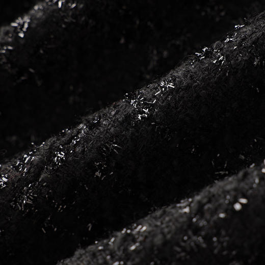 「高货wl」全新升级【铂金会员367/天猫499/差价132】(01629)洛诗琳亮丝编织羊毛混纺外套2025秋冬小香风粗花呢外套女 商品图3