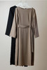 极简秋季醋酸长袖连衣裙 商品缩略图1