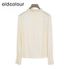 oldcolour欧珂秋冬季简约时尚纯色半高领长袖T恤女BQ430202A1 商品缩略图0