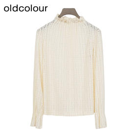 oldcolour欧珂秋冬季简约时尚纯色半高领长袖T恤女BQ430202A1