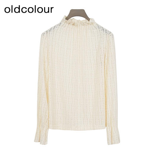 oldcolour欧珂秋冬季简约时尚纯色半高领长袖T恤女BQ430202A1 商品图0
