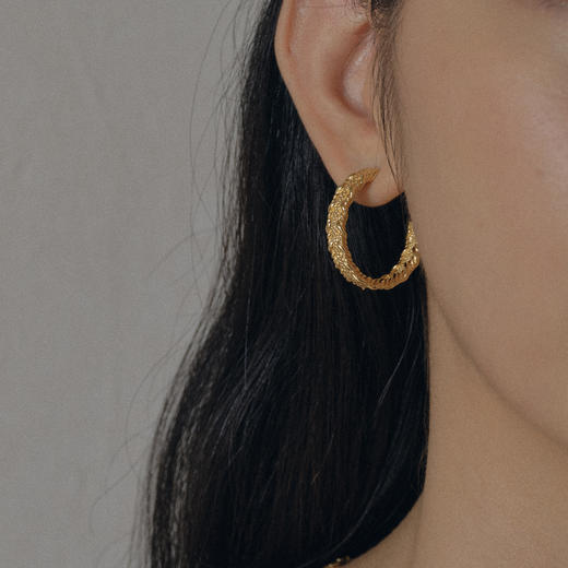 SOFT ROOM	浮纹花边耳环 商品图2