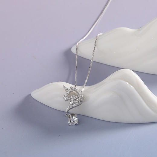 【宏艺珠宝】星熠独角兽·银s925项链 商品图0