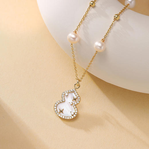 【下单就送葫芦琉璃手串】MANREYA玛芮雅葫芦珍珠首饰系列丨葫芦造型设计款+淡水珍珠 福禄圆满 时尚百搭 多种款式 商品图4