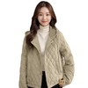丁摩 棉衣棉服女短款时尚洋气菱格连帽轻薄棉袄外套秋冬新款5ZF-008A 商品缩略图4