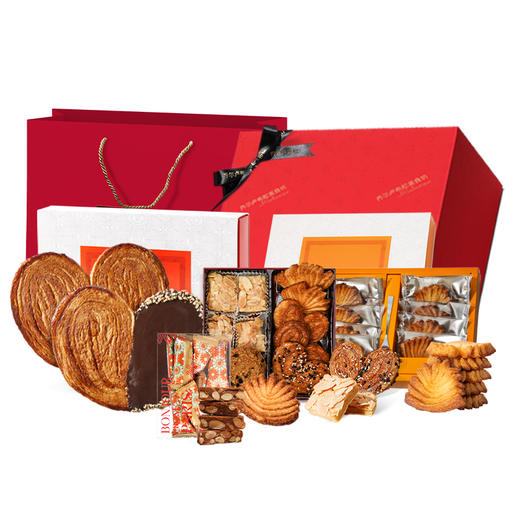 【女神节】乔尔卢布松 糕点礼盒（大蝴蝶酥+四重奏+太妃糖+孔雀酥）560g 商品图0