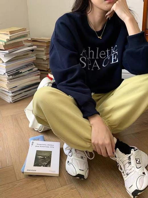 【工艺卫衣】egg品牌爆款～重工刺绣～精致字母刺绣宽松短款卫衣-喜出 商品图5